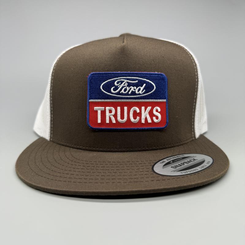 Ford Trucks Trucker Hat, Funny Hat, Retro Mesh Back Snapback, High Crown, Hunting Hat, Fishing Hat, Variations Available, Adult Size