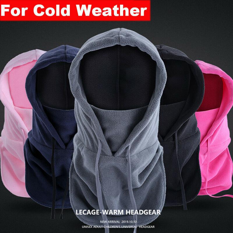 Winter Balaclava Fleece Hood Windproof Face Ski Thermal Mask Outdoor Cycling Cap