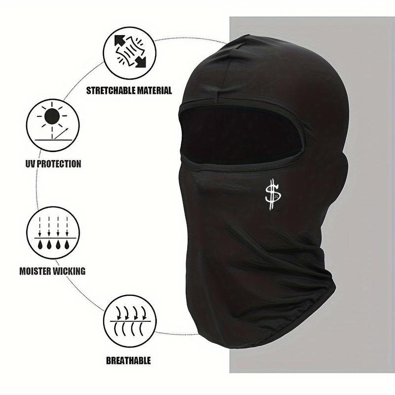 Motorcycle Balaclava Face Mask, 1 Count Breathable Sun UV Protect Windproof Scarf, Printing Mask Men Women Cycling Motorcycle Riding Ski Mask