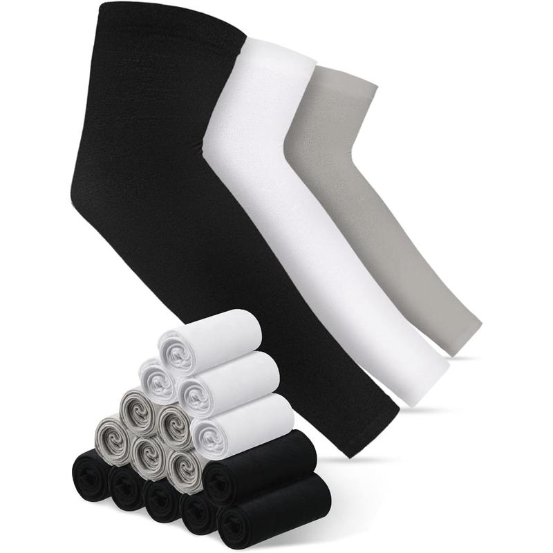 16 Pairs Arm Sleeves for Men Women UV Protection Cooling Arm Sleeves Tattoo Sleeve Covers for Arms