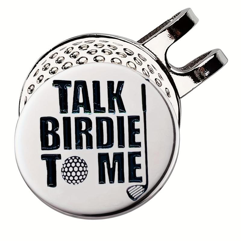 Funny Talk Birdie To Me Golf Ball Marker with Magnetic Hat Clip, Suitable for Golf Lovers Golfer, Golf Sports Accessories