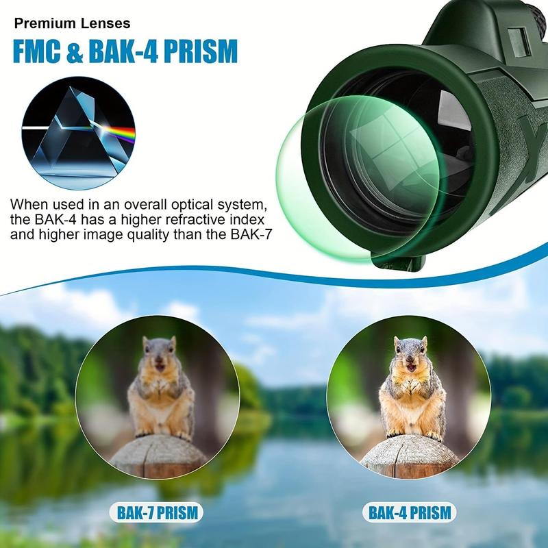 80x100 Monoculars, 1 Count High Definition Monoculars, Suitable for Hunting, Play, Reconnaissance, Travel, Science Class Supplies, Holiday Gifts