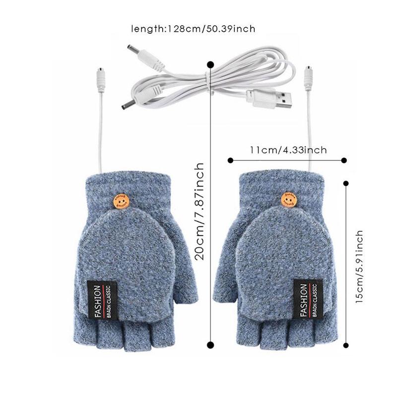 Comfort Warm Gloves Electric Winter Heating USB Rechargeable Smart Warm Winter Gloves For Skiing Cold Weather Driving Hiking