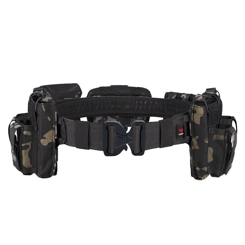 Outdoor Multi-pocket Belt, Detachable Adjustaable Waist Belt, Multifunctional Outdoor Accessories for Jungle Adventure & Exercise Training, for Hunting, Climbing, Hiking, Camping, Cycling, Men Gifts, Outdoor Gear, Tactical Gear,  Tactical Equipment