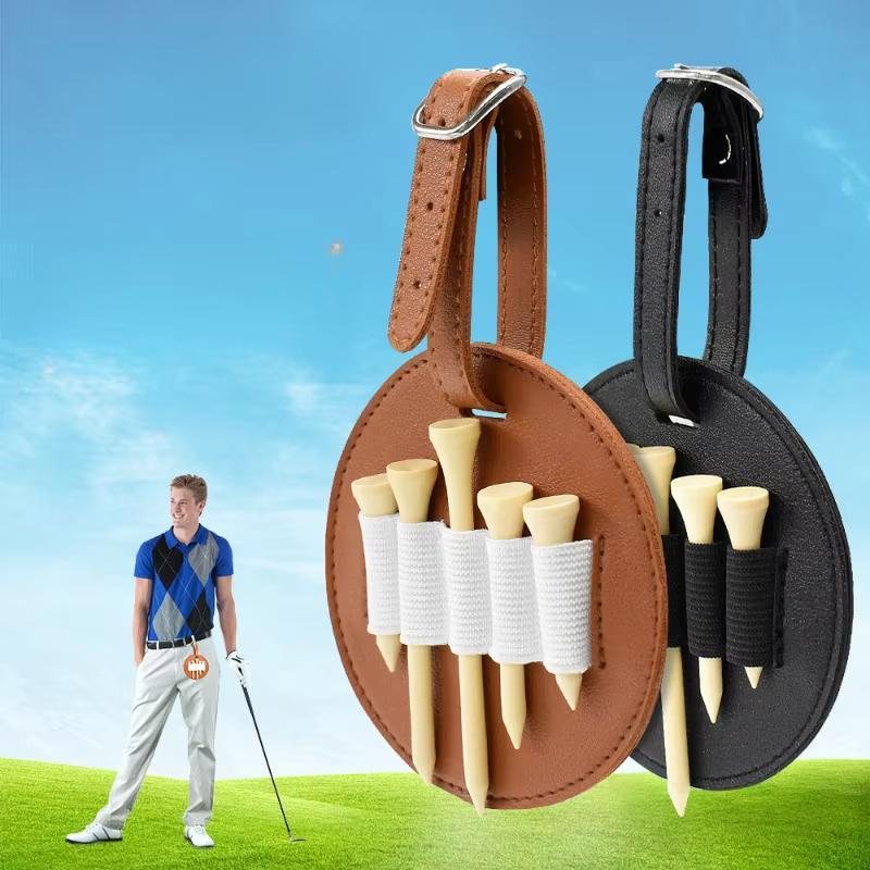 Double Sided Golf Tee Bag, 1 Count Golf Tee Storage Bag, Outdoor Waist Hanging Golf Tee Holder, Golf Accessories for Outdoor Sports