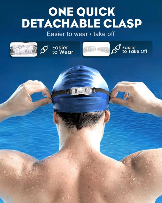 Swim Goggles 2 Pack, Wide View Anti Fog & UV Swimming Goggles, No Leaking Goggles Swimming Adult Men Women