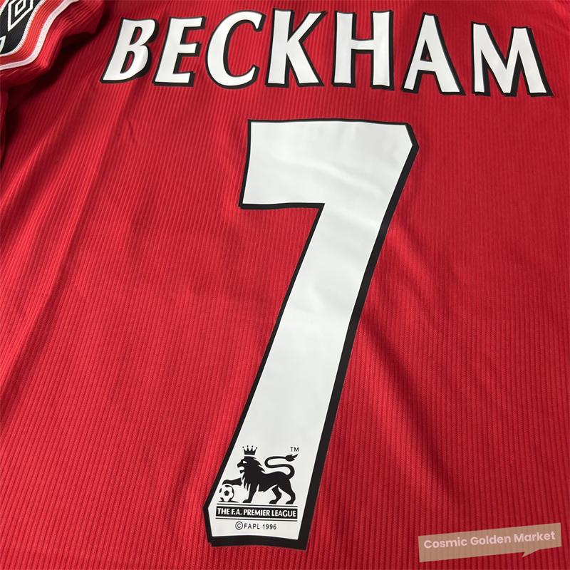 Soccer Jersey Fans Version Home kit Beckham #7 Red Short Sleeves