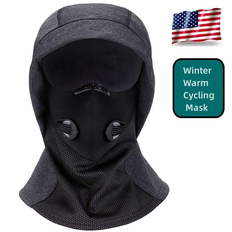 Thick warm snow cap Winter warm wool hat mask, outdoor riding warm hat, wind and cold hat Breathable