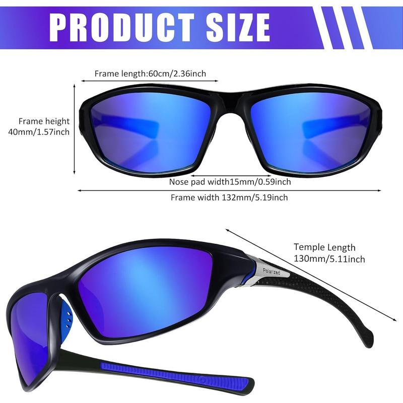 4 Pairs Men Polarized Sunglasses with UV Protection Driving Glasses Sports for Sport Outdoor Activities