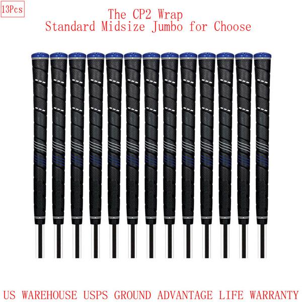 CP2 Pro Grip Golf Club Grip Tacky Feel Standard Midsize Jumbo - 13Pcs