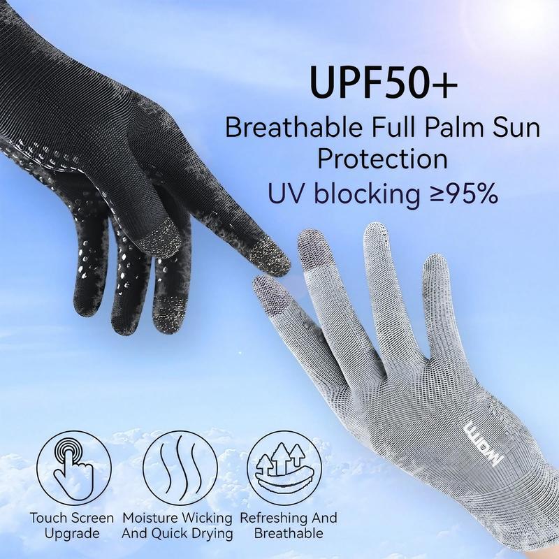 Breathable Sun Protection Cycling Gloves, 1 Pair Non-slip Touch Screen Gloves, Outdoor Sports Gloves for Men & Women