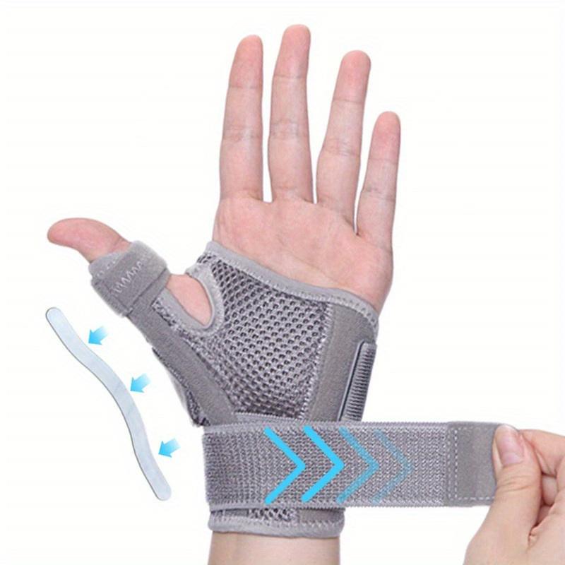 1pc Polyester Wrist Thumb Support Brace, Breathable Tendonitis Arthritis Guard, Flexible Splint for Right and Left Hand, Sports Medical Bandage, Hand Wash Only