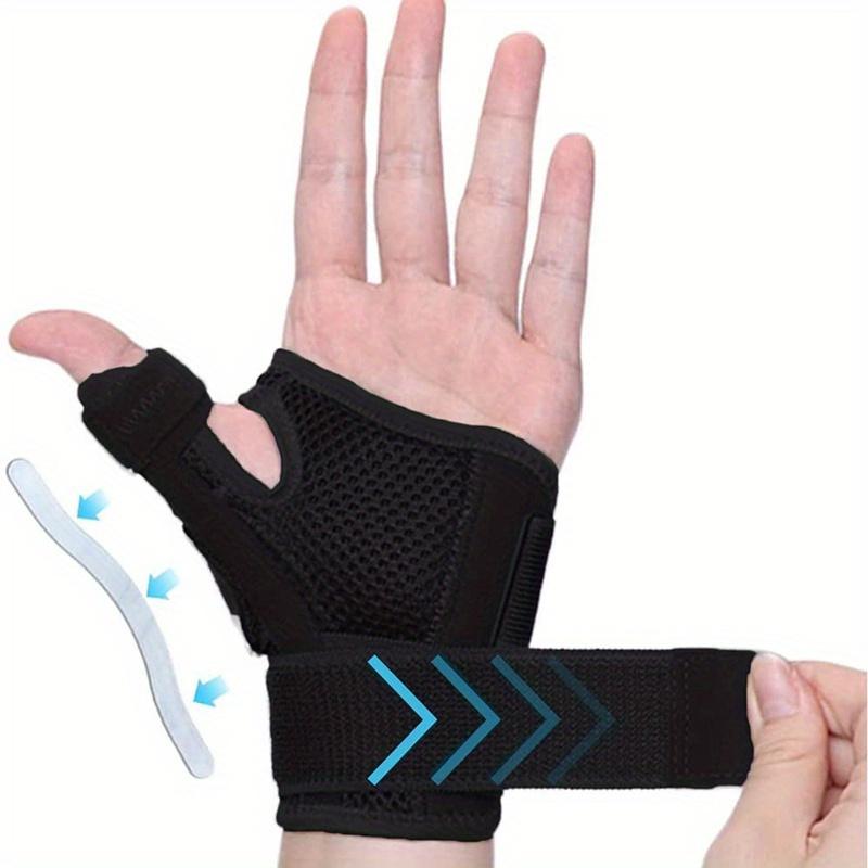 1pc Polyester Wrist Thumb Support Brace, Breathable Tendonitis Arthritis Guard, Flexible Splint for Right and Left Hand, Sports Medical Bandage, Hand Wash Only