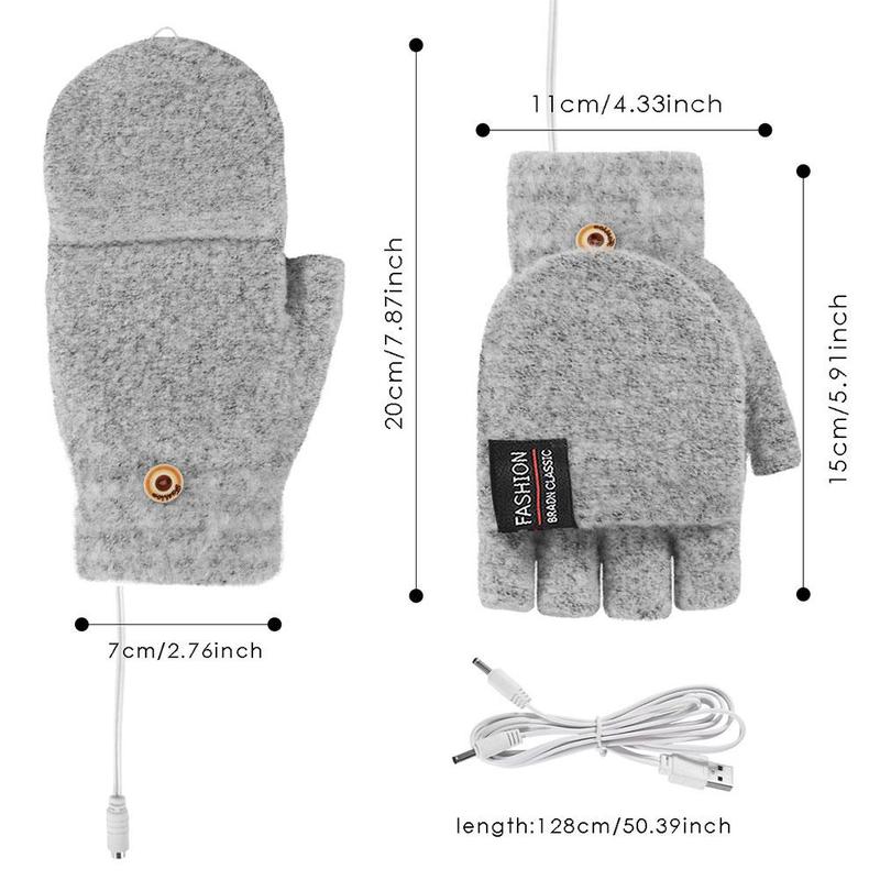 Comfort Warm Gloves Electric Winter Heating USB Rechargeable Smart Warm Winter Gloves For Skiing Cold Weather Driving Hiking