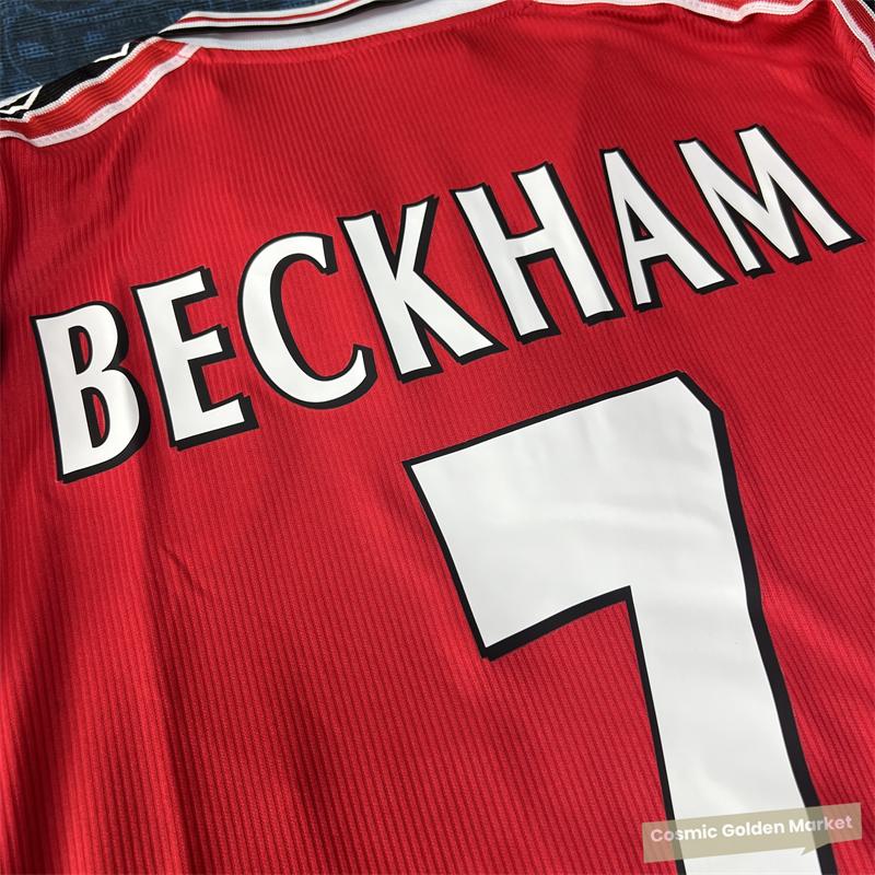 Soccer Jersey Fans Version Home kit Beckham #7 Red Short Sleeves