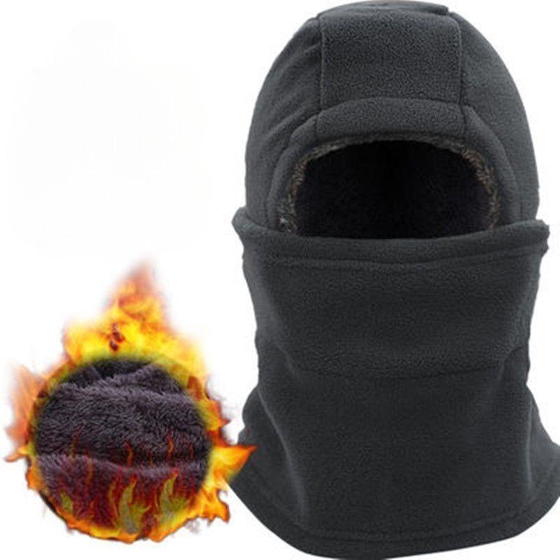 Three-in-One Winter Outdoor Warm Mask: Windproof Head Cover, Earmuffs, and Wool Thickened Warm Windproof Cold Protection Thickened Windproof