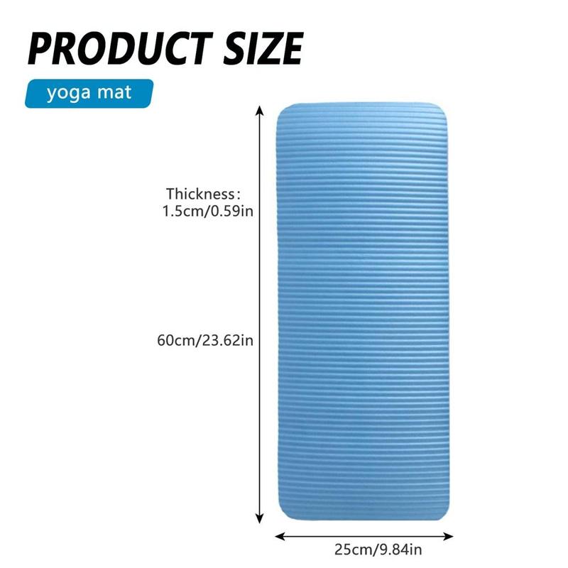 Anti-tear Elastic Yoga Mat, Abdominal Wheel Flat Back Support Pad, Elastic Fitness & Sports Rug for Home Gym