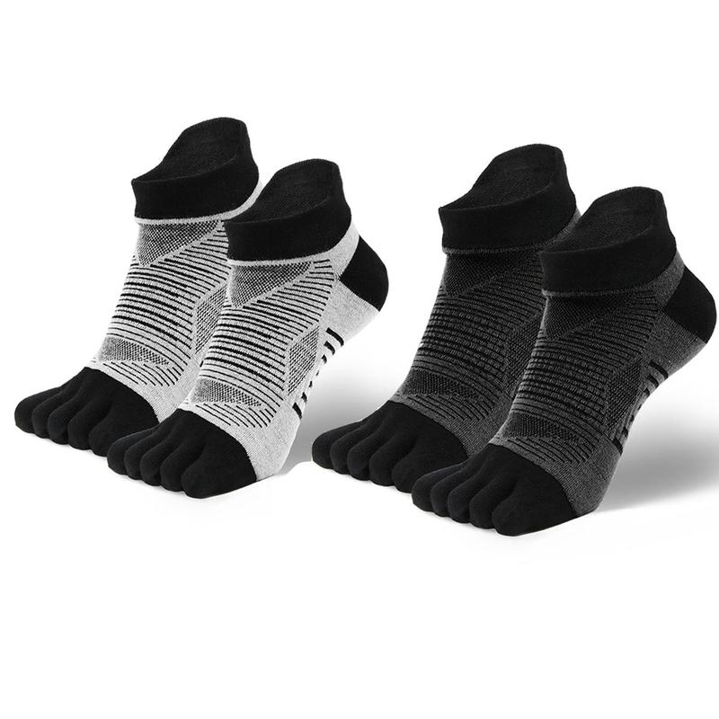 Five-finger Socks, 1 Pair Upgraded Thickened Sports Socks, High-performance Sports Invisible Toe Socks Suitable for Running, Playing Ball and Outdoor Sports