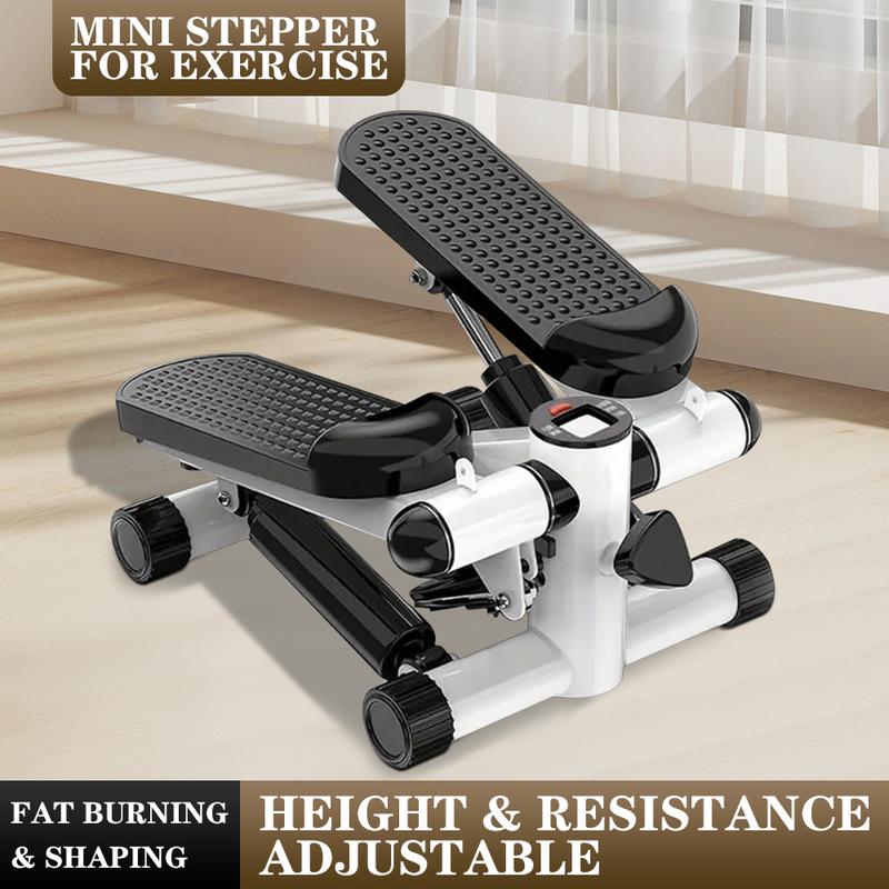 Mini Stepper for Exercise with band, Mini Stepper with 300lb loading capacity, 2024 New Stepping Machine, Updated Mini Stepper