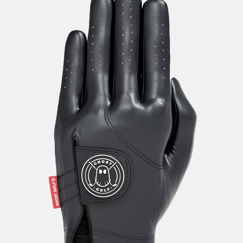 Ghost Golf Men's Golf Glove, AAA Premium Leather, Soft Feel and Excellent Grip, Perforated and Stretch Zones, Dry Cuff Lining, USGA Conforming