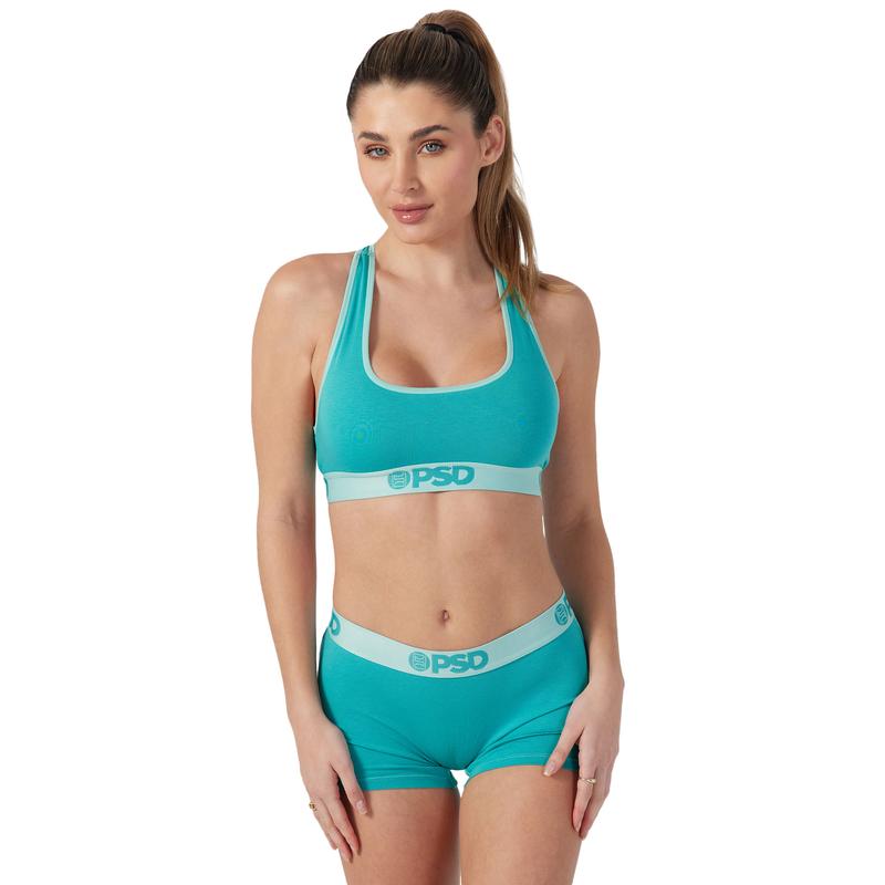 PSD Women's Jade Solid Racerback Sports Bra - Cute and Comfortable Premium Modal Fabric