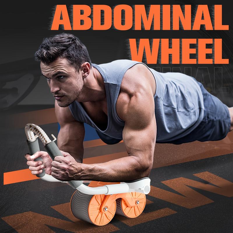 Elbow support automatic rebound abdominal wheel, abdominal exercise machine abdominal muscle roller, abdominal muscle training equipment, trolley core strengthening trainer fitness abdominal training rodeo core dumbbell set