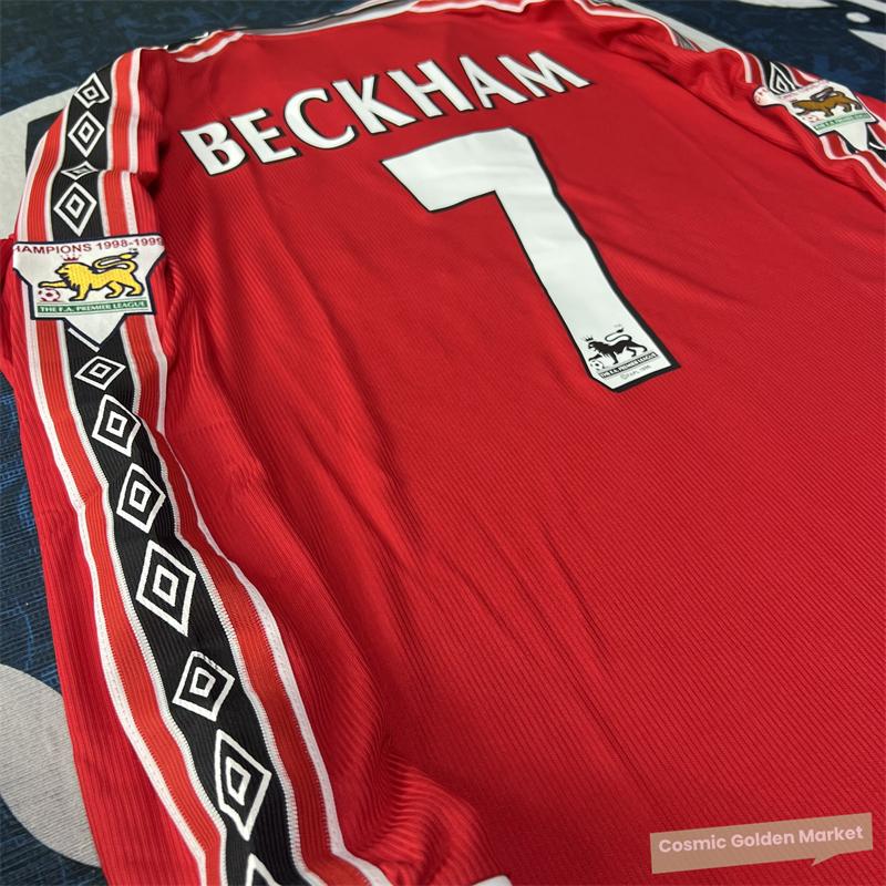 Soccer Jersey Fans Version Home kit Beckham #7 Red Short Sleeves