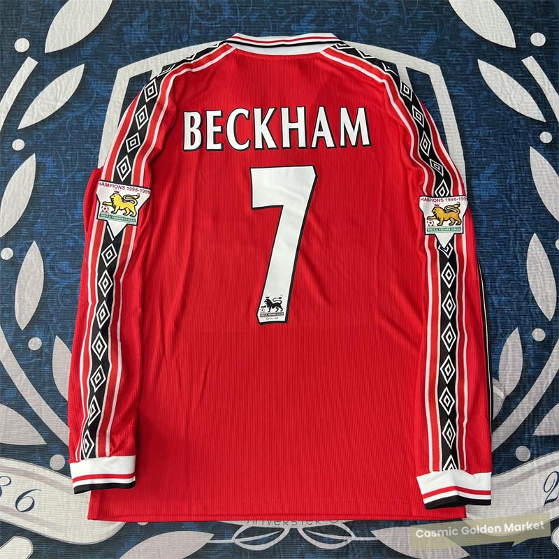 Soccer Jersey Fans Version Home kit Beckham #7 Red Short Sleeves