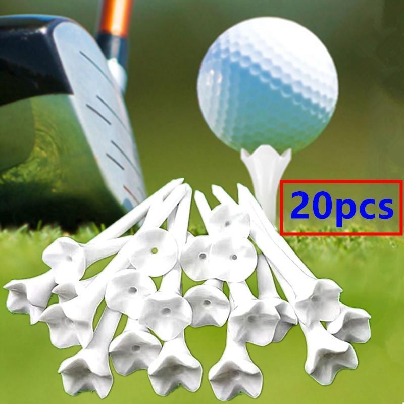 Plastic Golf Ball Tee, 20pcs Low Friction and Resistance Professional Golf Ball Tee, Outdoor Ball Sports Equipment for Golf