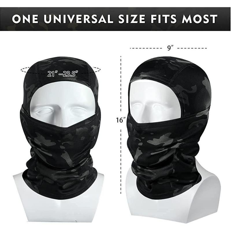 Camo Balaclava Face Mask UV Protection Ski Sun Hood Tactical Masks for Men Women