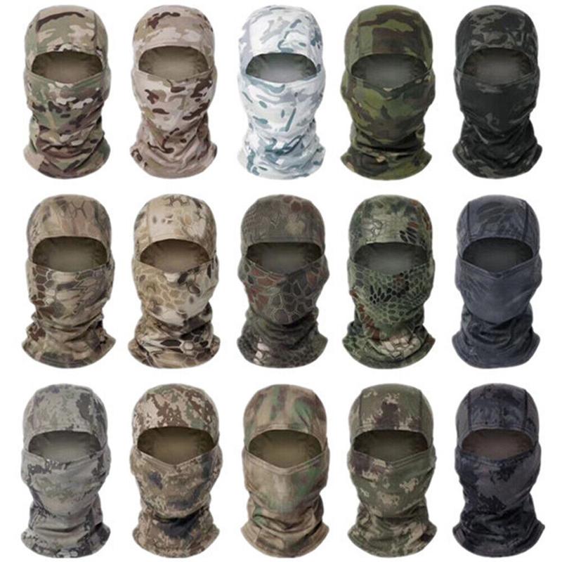 Camo Balaclava Face Mask UV Protection Ski Sun Hood Tactical Masks for Men Women