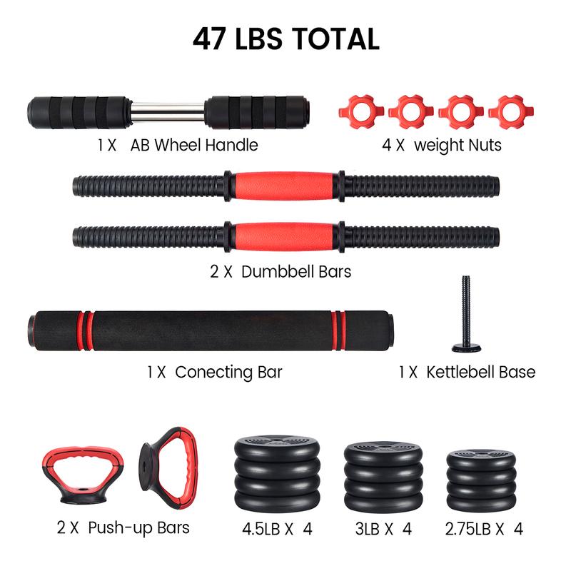 Relife Sports Adjustable & Multifunctional Weight Set for Home Gym