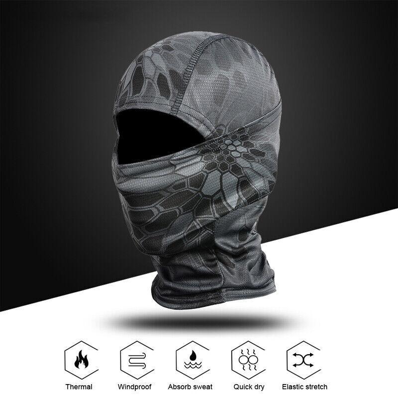 Camo Balaclava Face Mask UV Protection Ski Sun Hood Tactical Masks for Men Women