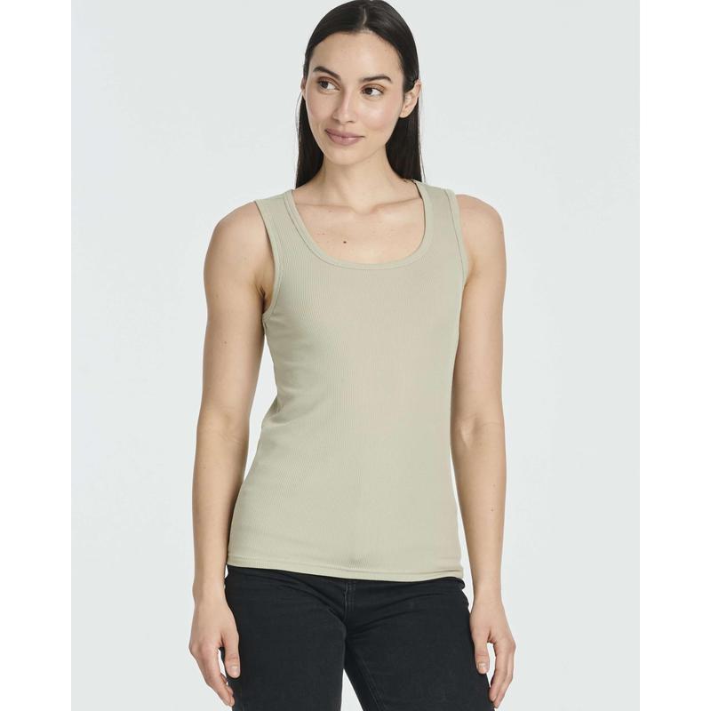 Real Essentials 5 Pack: Women's Ribbed Sleeveless Tank Top - Yoga Casual Tops