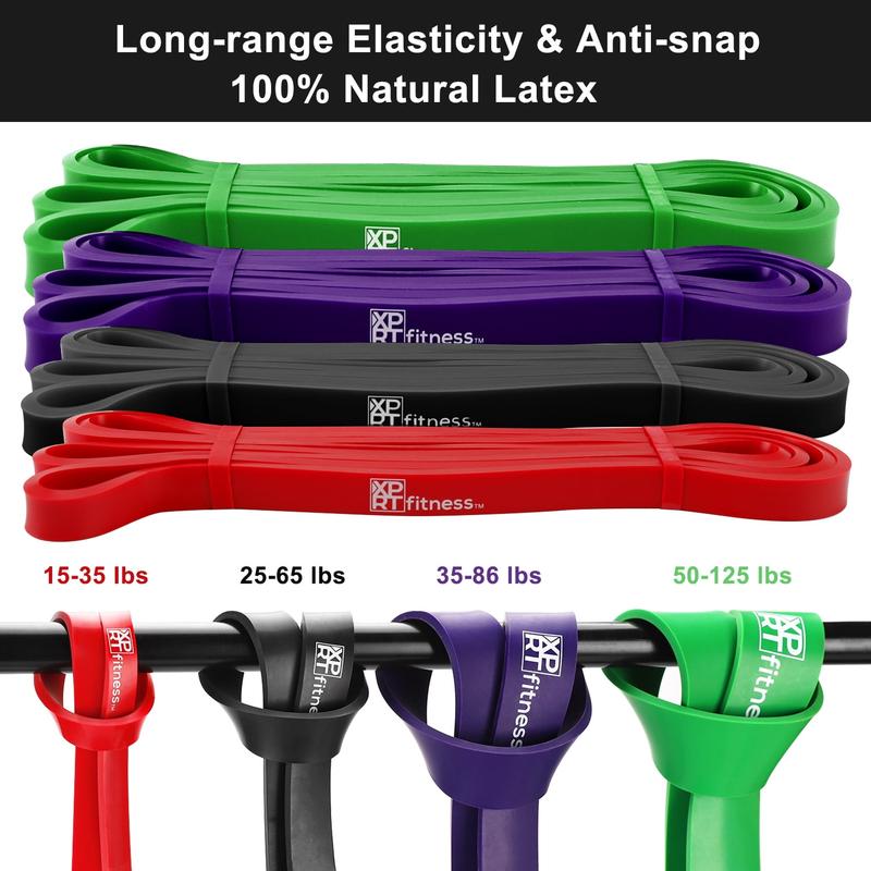 Fitness Resistance Bands Pull Up Assist Bands Stretching Powerlifting Set of 4