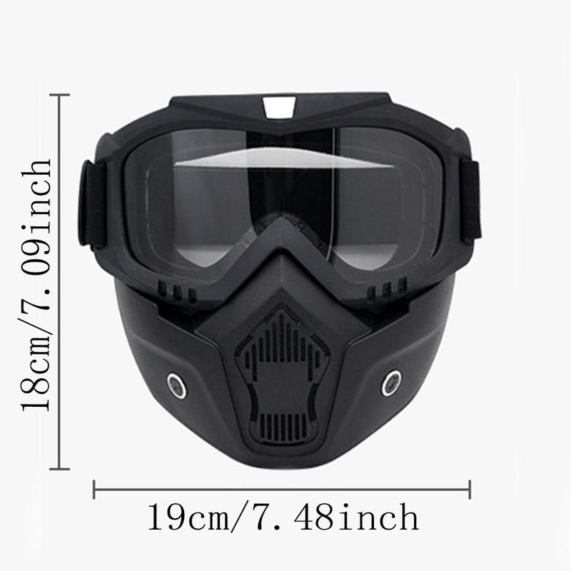 Motorbike Full Face Mask, Windproof Cycling Mask, Motorcycle Professional Mask for Men Women Outdoor