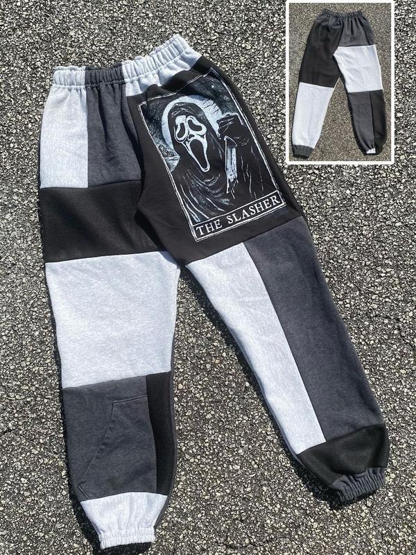 Trick or Treat Halloween Joggers, Halloween Jogger Pants, Scary Pants, FallWinter Pants, Jogger Pant For Men