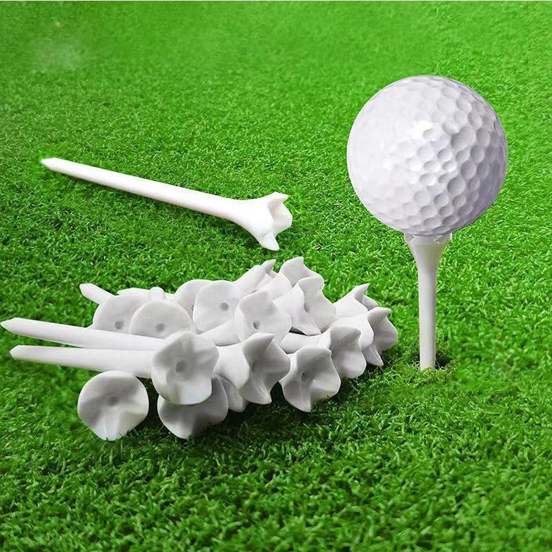 Plastic Golf Ball Tee, 20pcs Low Friction and Resistance Professional Golf Ball Tee, Outdoor Ball Sports Equipment for Golf