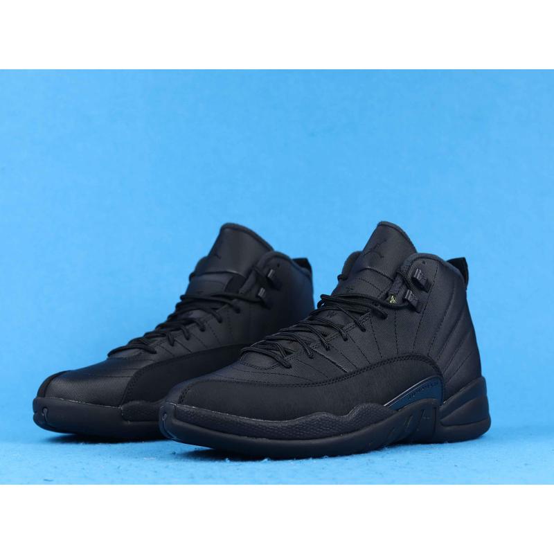 Jordan 12 popular Black Knight classic retro high top anti slip and shock-absorbing basketball shoes