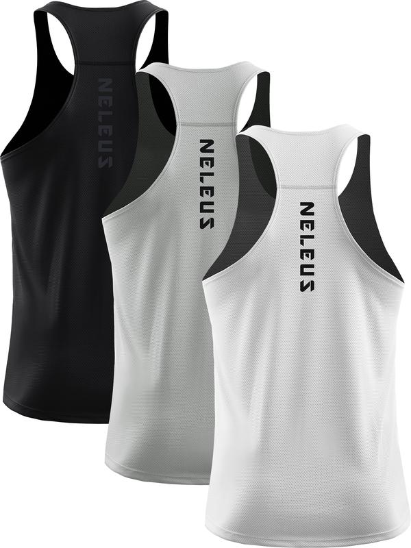 NELEUS Men's Workout Running Tank Top, Gym Athletic Vests sleeveless work out