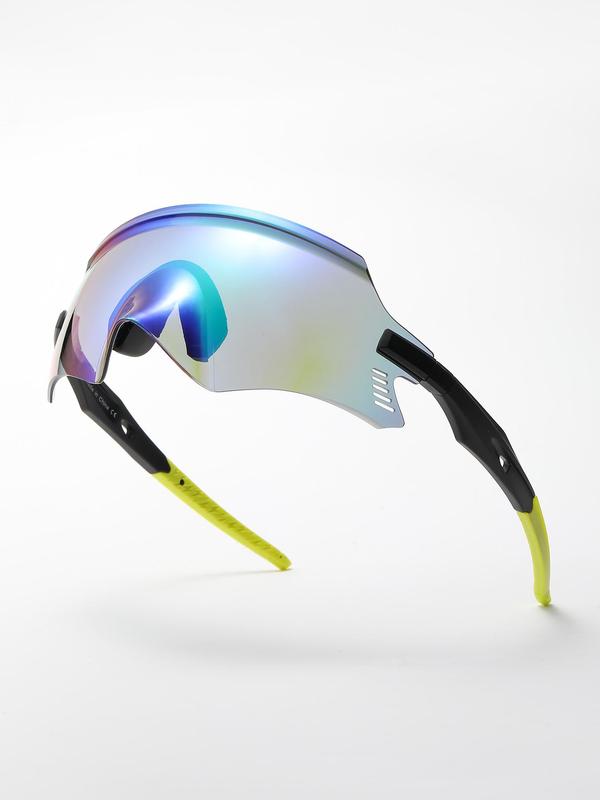 Sporty Biking Running Sunglasses, Uv Protection Windproof Sunglasses, Fashionable Sports Eyewear for Men & Women