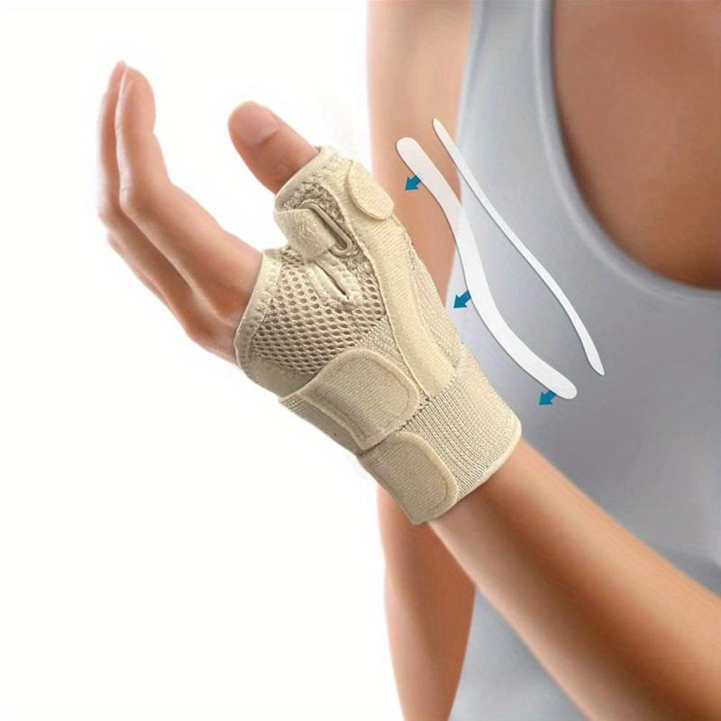 1pc Polyester Wrist Thumb Support Brace, Breathable Tendonitis Arthritis Guard, Flexible Splint for Right and Left Hand, Sports Medical Bandage, Hand Wash Only