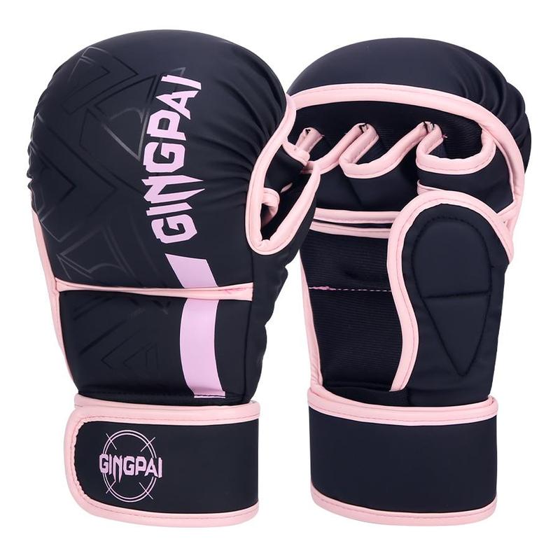 Half Finger Boxing Gloves, 1 Pair Professional Training Muay Thai Fighting Gloves, UFC Finger Gloves for Adults, Boxing & Martial Arts Equipment