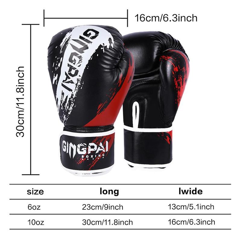 Breathable Boxing Gloves, 1 Pair Professional Boxing Gloves for Men & Women, Training Gloves for Boxing, Muay Thai, Kickboxing, Martial Arts