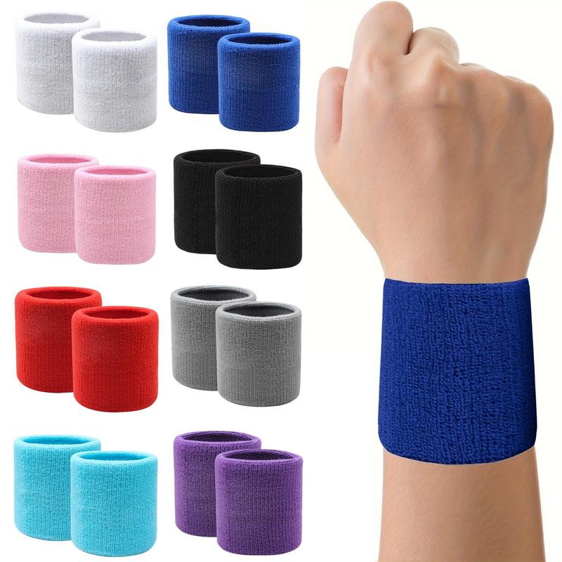 Sports Wristband, 3 Pairs Moisture Wicking Athletic Cloth Sweatband for Tennis, Basketball, Running, Gym, Working Out