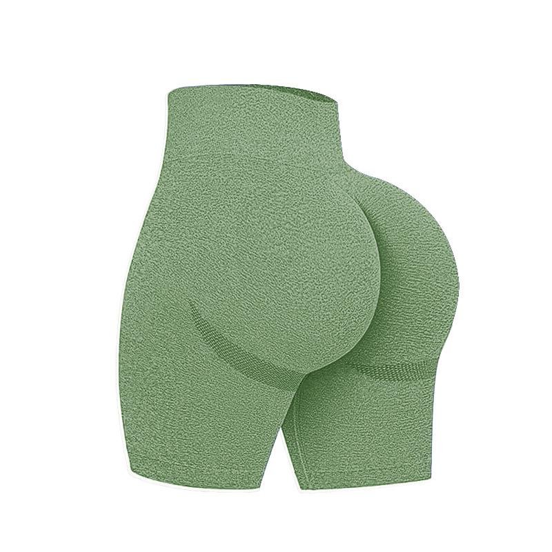 Workout Butt Lifting Shorts for Women High Waisted Seamless Gym Yoga Booty Shorts green normal type