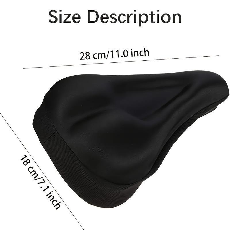 Bicycle Saddle Cover With Adjustable Locking Drawstring, Soft Comfortable Bike Seat Cushion For Mountain Bike Road Bike City Bike Exercise Bike