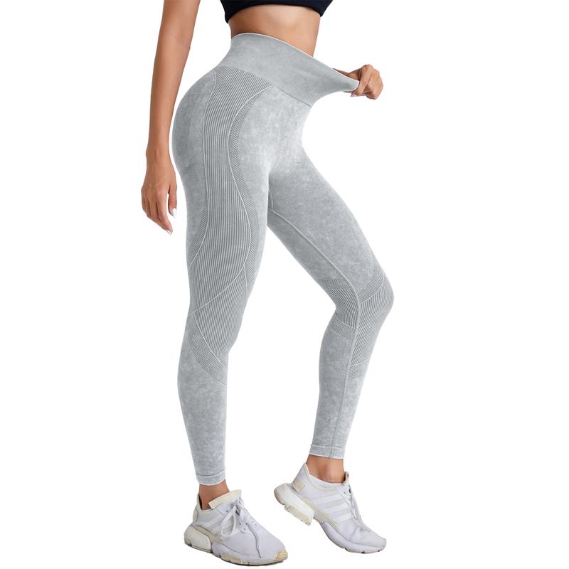 3 pack women's high waisted fitness leggings with compression and contraction, three in one butter soft yoga pants girl workout