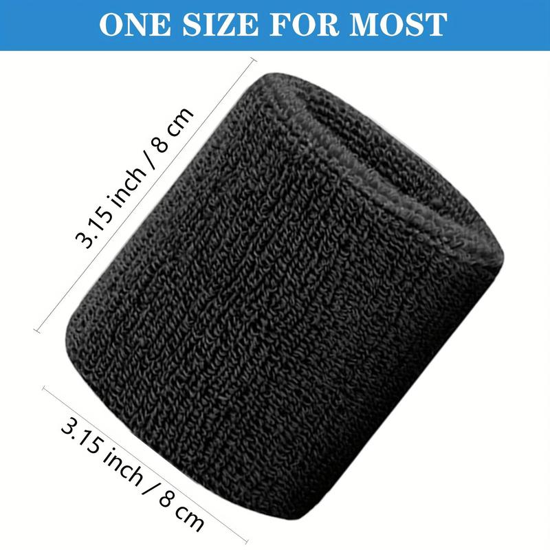 Sports Wristband, 3 Pairs Moisture Wicking Athletic Cloth Sweatband for Tennis, Basketball, Running, Gym, Working Out