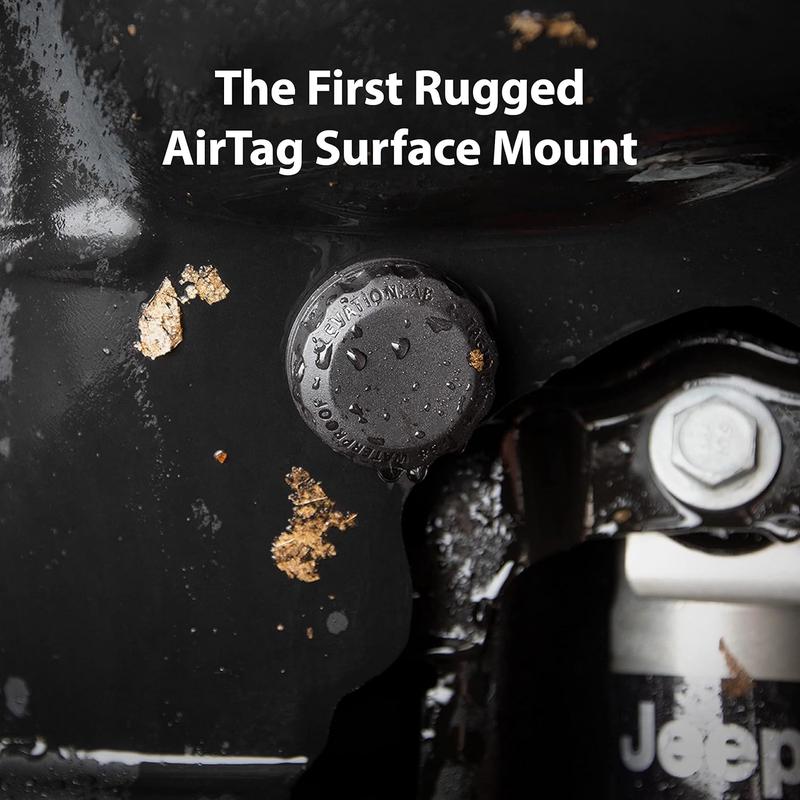 TagVault AirTag Surface Mount - The Original Waterproof AirTag Stick-On Holder | 3M VHB, Ultra-Durable, Screw-On Design, Find Your Bike, Car, Skis, & More